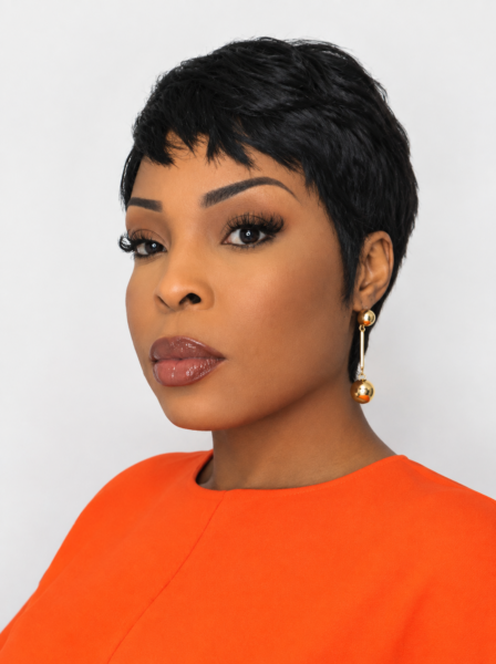 Pixie cut noir
